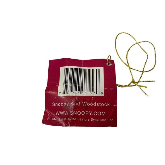 Vintage Westland #18257 Snoopy & Woodstock Small Water Snow Glitter Globe - Picture 9 of 11